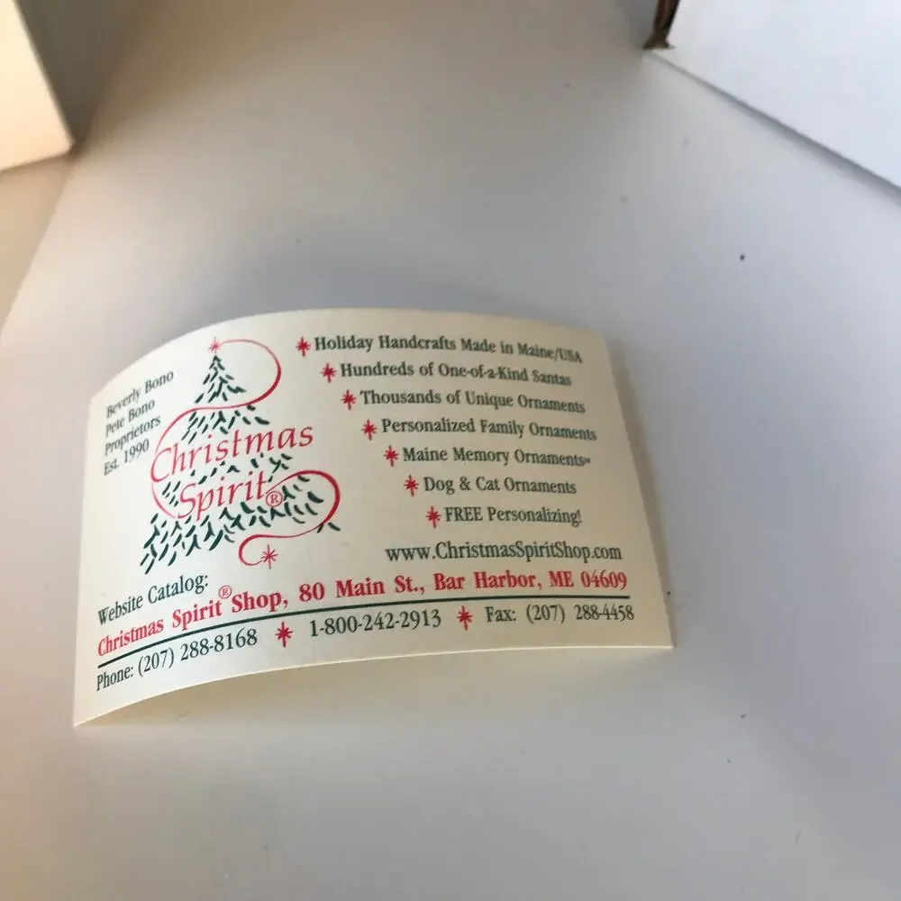 Hand-painted Bar Harbor Maine Christmas Ornament - Otter Cliff
